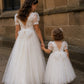 Josephine in Ivory White - A-line Flower Girl or Communion Dress
