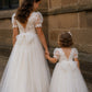 Josephine in Ivory White - A-line Flower Girl or Communion Dress