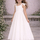 Kiera in Ivory White ~ Party or Flower Girl Dress