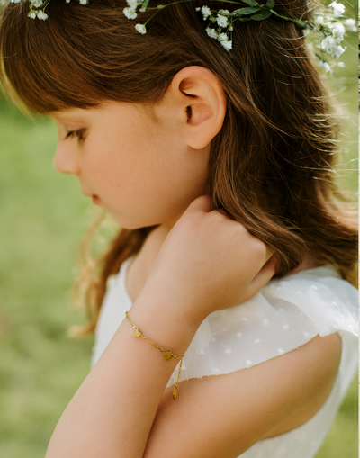 Lola - Flower Girl 18k Gold Plated PVD Bracelet