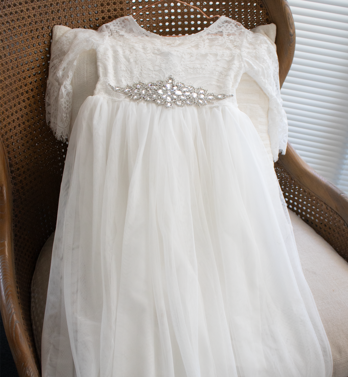 Layla Ivory White ~ Flower Girl or Communion Dress