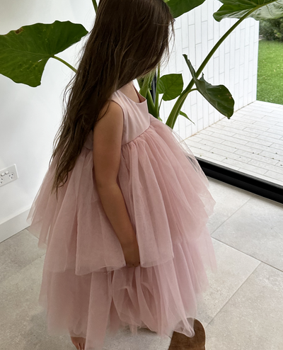 Mia in Dusty Rose ~ Party or Flower Girl Dress