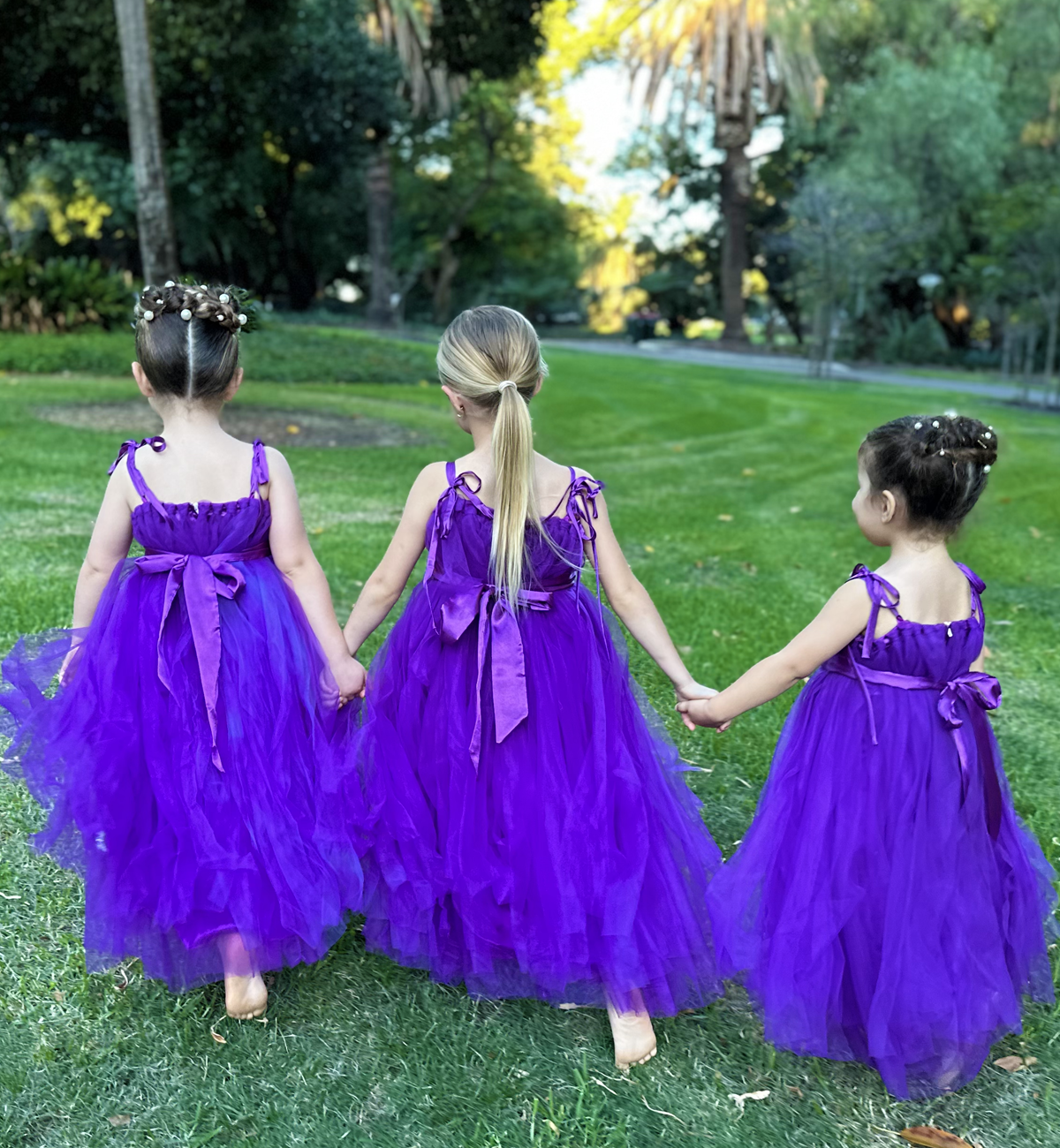 Mina in Blackberry ~ Party or Flower Girl Dress