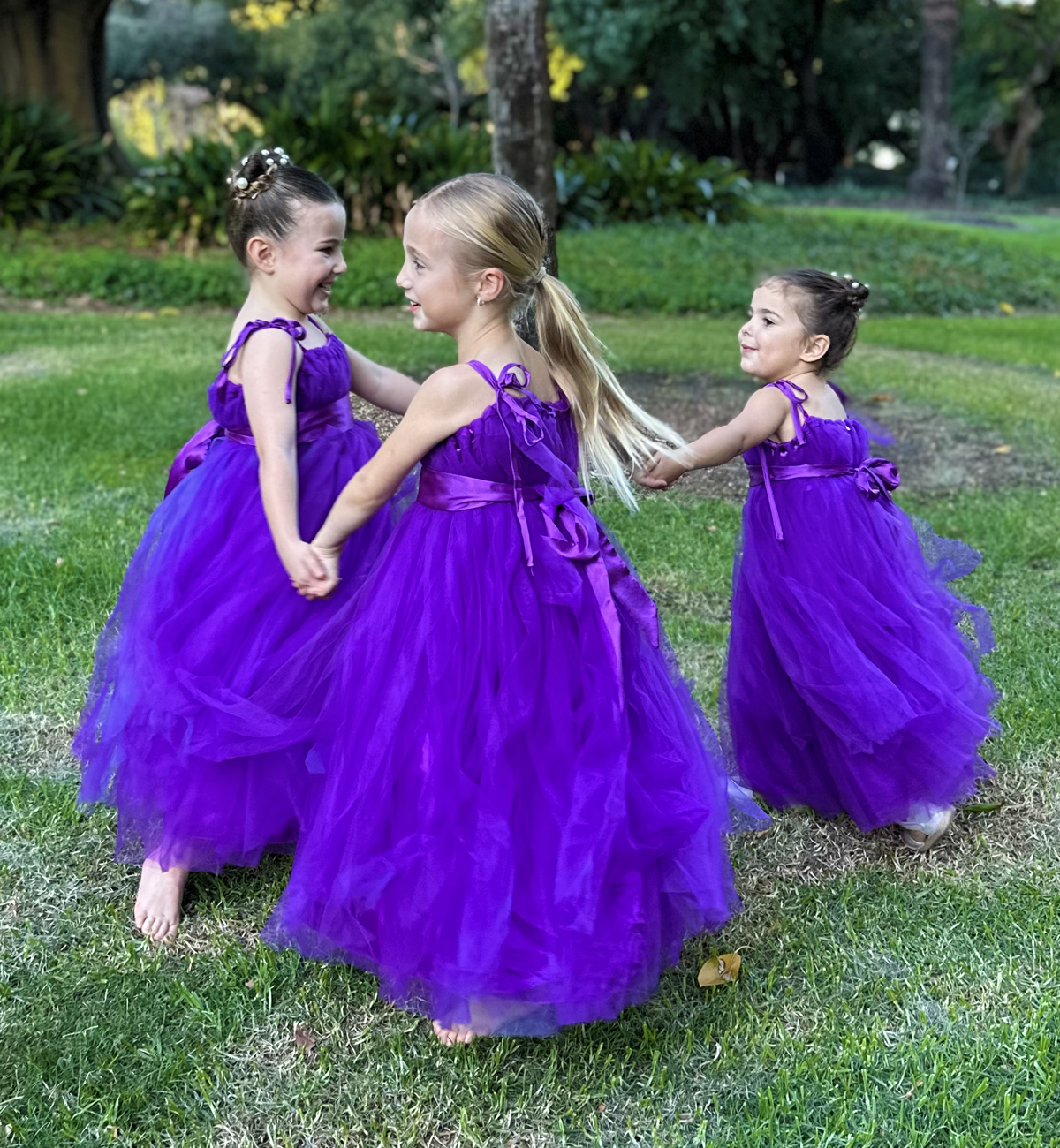 Mina in Blackberry ~ Party or Flower Girl Dress