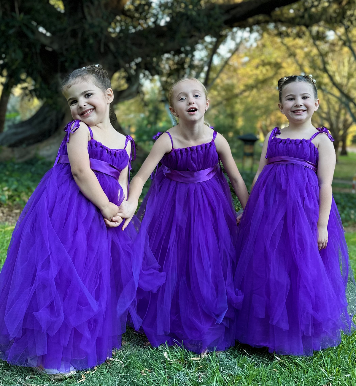 Mina in Blackberry ~ Party or Flower Girl Dress