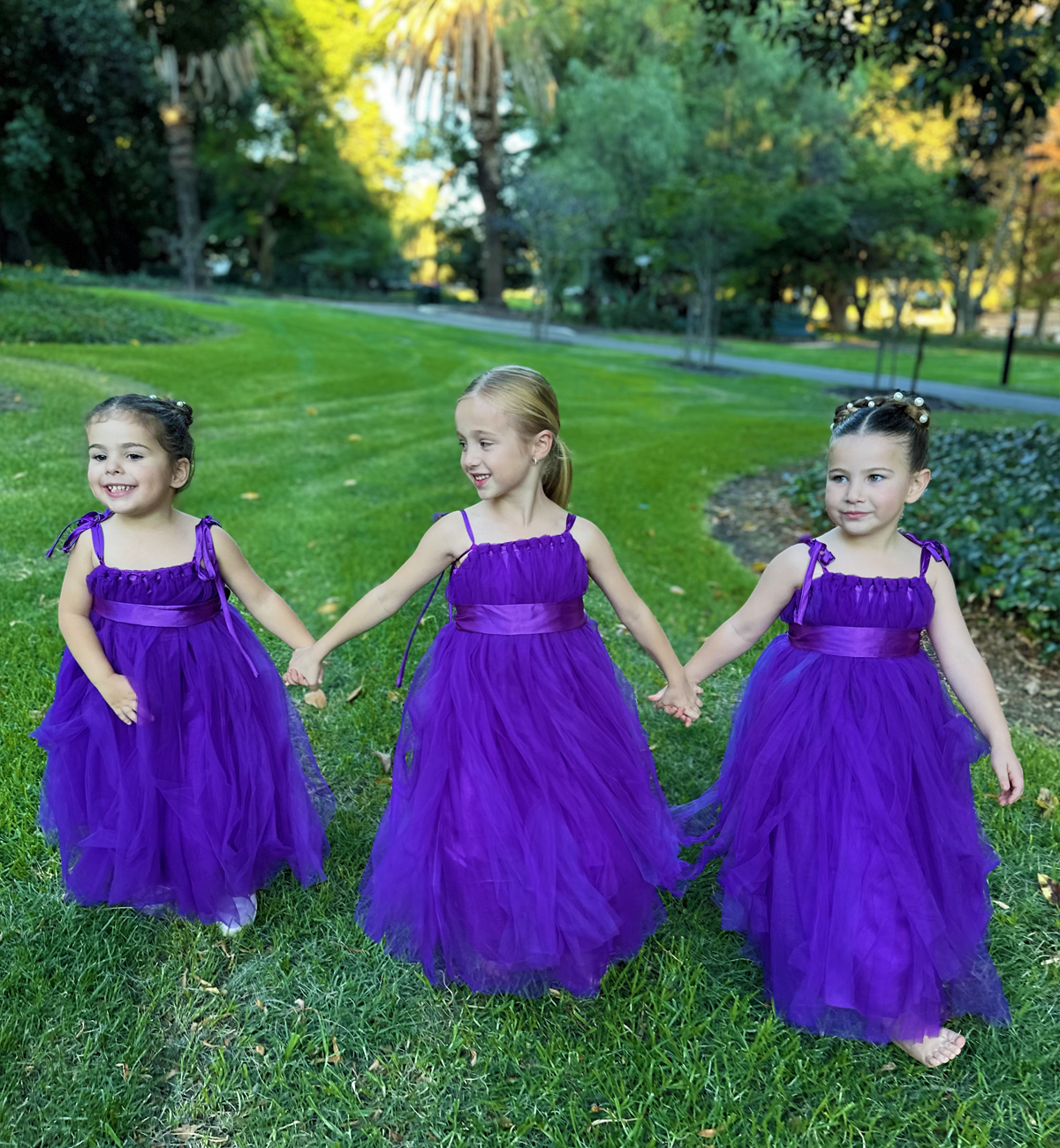 Mina in Blackberry ~ Party or Flower Girl Dress
