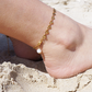 Amore Bracelet/Anklet ~ 18k Gold Plated Titanium + Waterproof for Girls/Teens