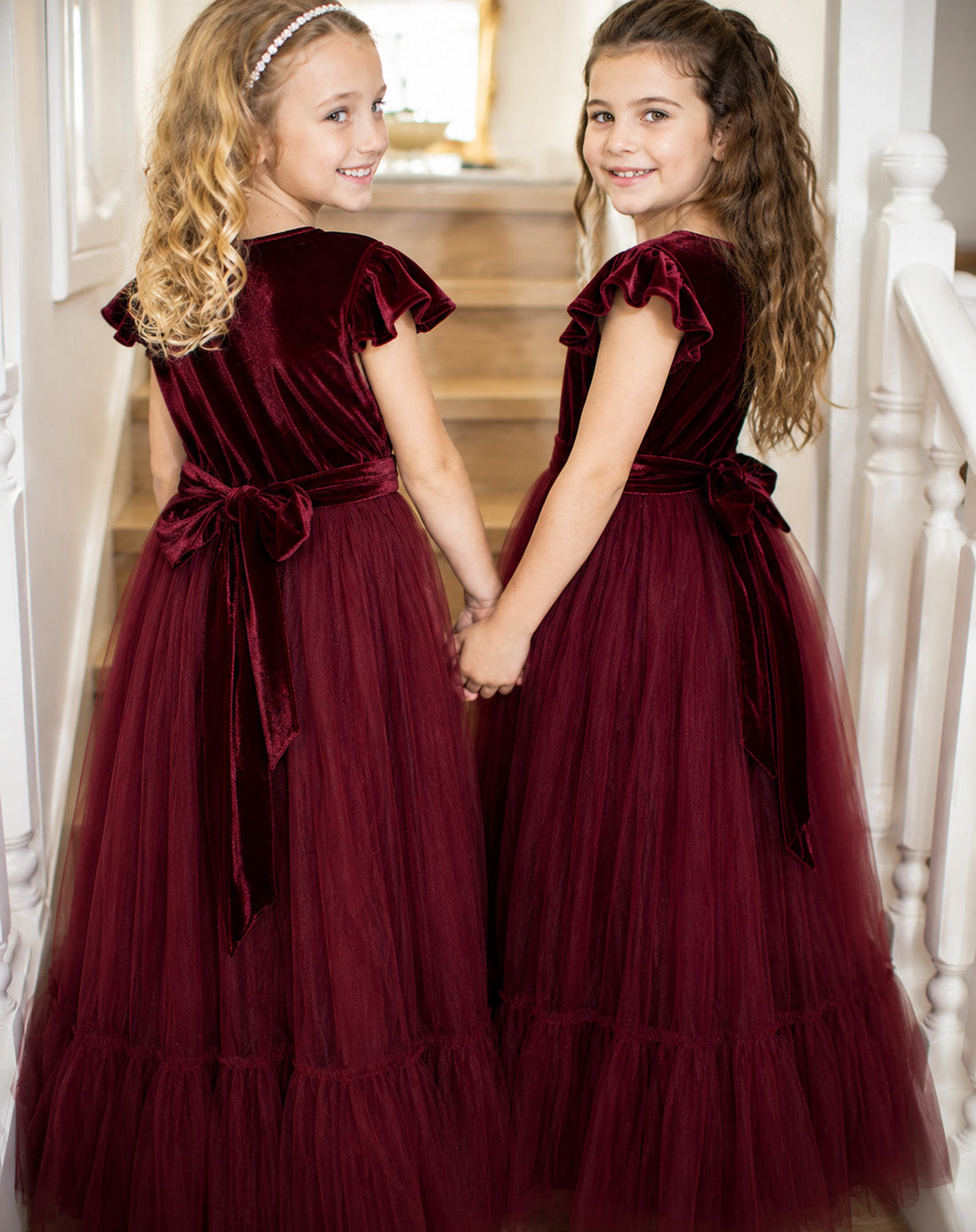 Noel in Burgundy(Baby + Toddler) ~ Party or Flower Girl Dress