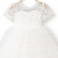 Ophelia in ivory White Party Girl or Flower Girl Dress