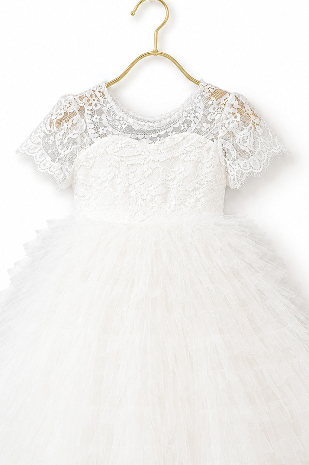 Ophelia in ivory White Party Girl or Flower Girl Dress
