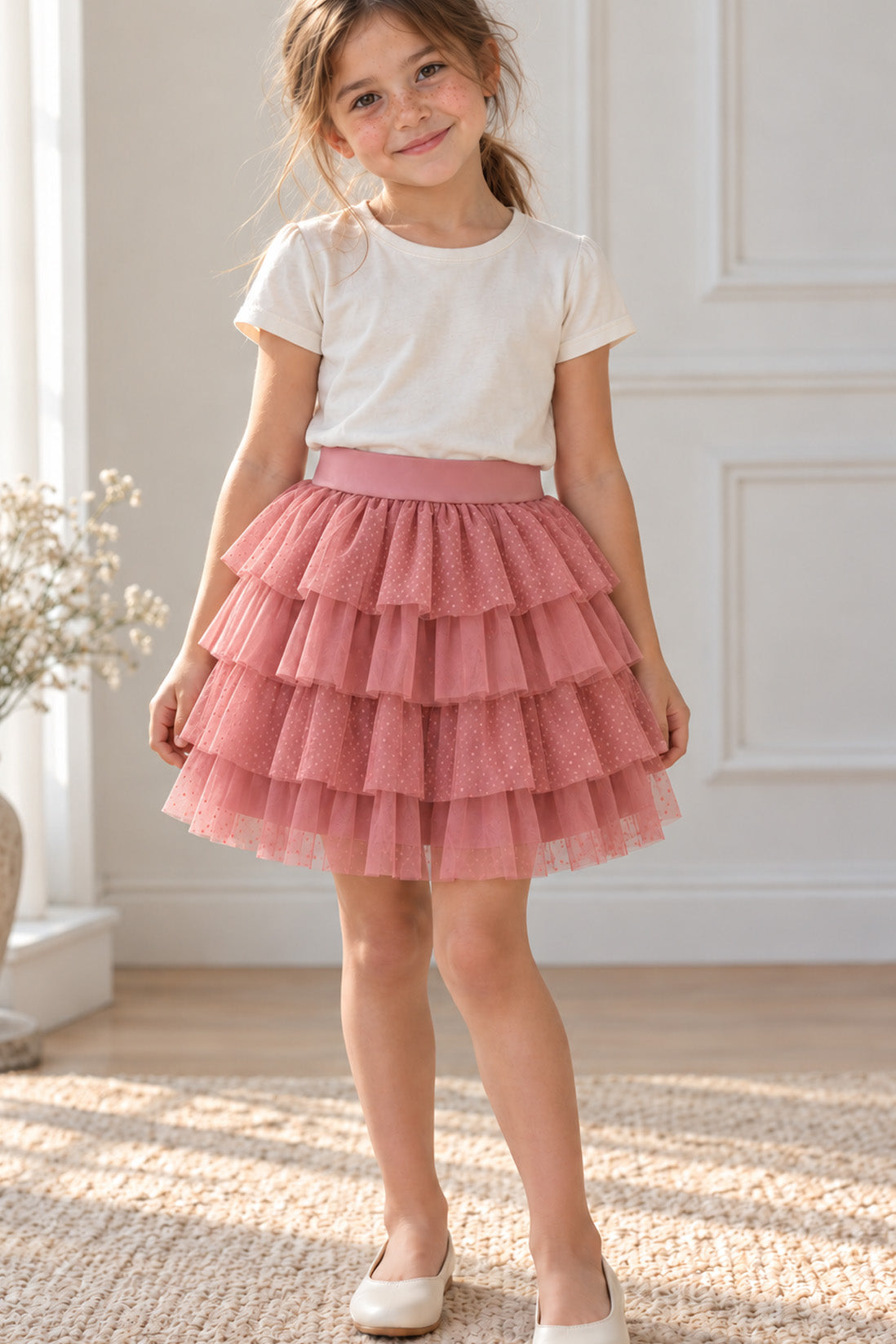 Piper Tulle Tutu + a Pink Satin Drawstring Bag