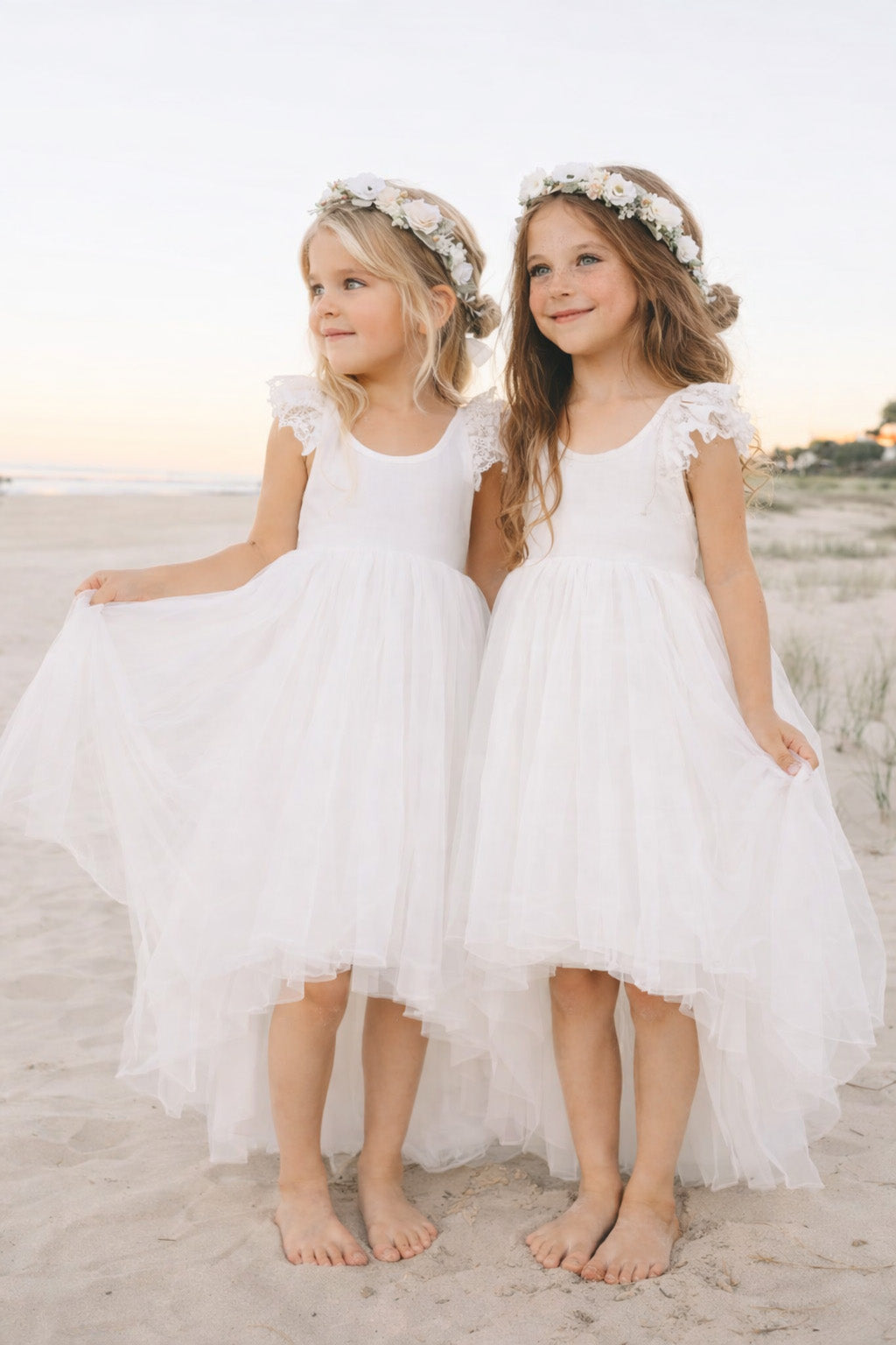 Primrose in Ivory White ~ Party or Flower Girl Dress (New Dimensions)