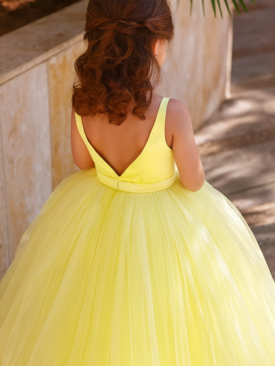 Selena in Yellow - Flower Girl or Party Girl Dress
