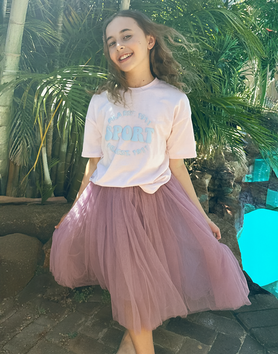 Enchanted Ruffle Tutu in Magical Mauve
