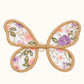 Violet Flutter Wings in a pink drawstring satin bag
