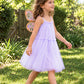 Violet Flutter Wings in a pink drawstring satin bag