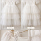 Isla ~ Ivory White Spotty Party Girl Dress {Baby + Toddler}