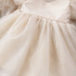 Adele in Antique Cream Flower Girl Dress