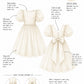 Adele in Antique Cream Flower Girl Dress