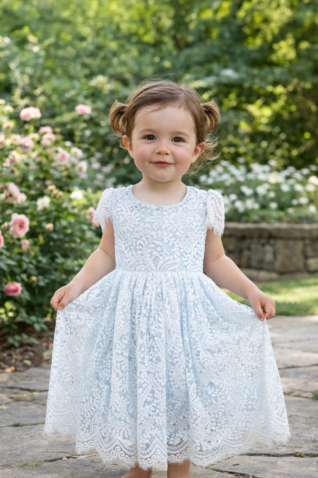 Aluna in Baby Blue (Baby + Toddler) ~  Flower Girl /Party Dress