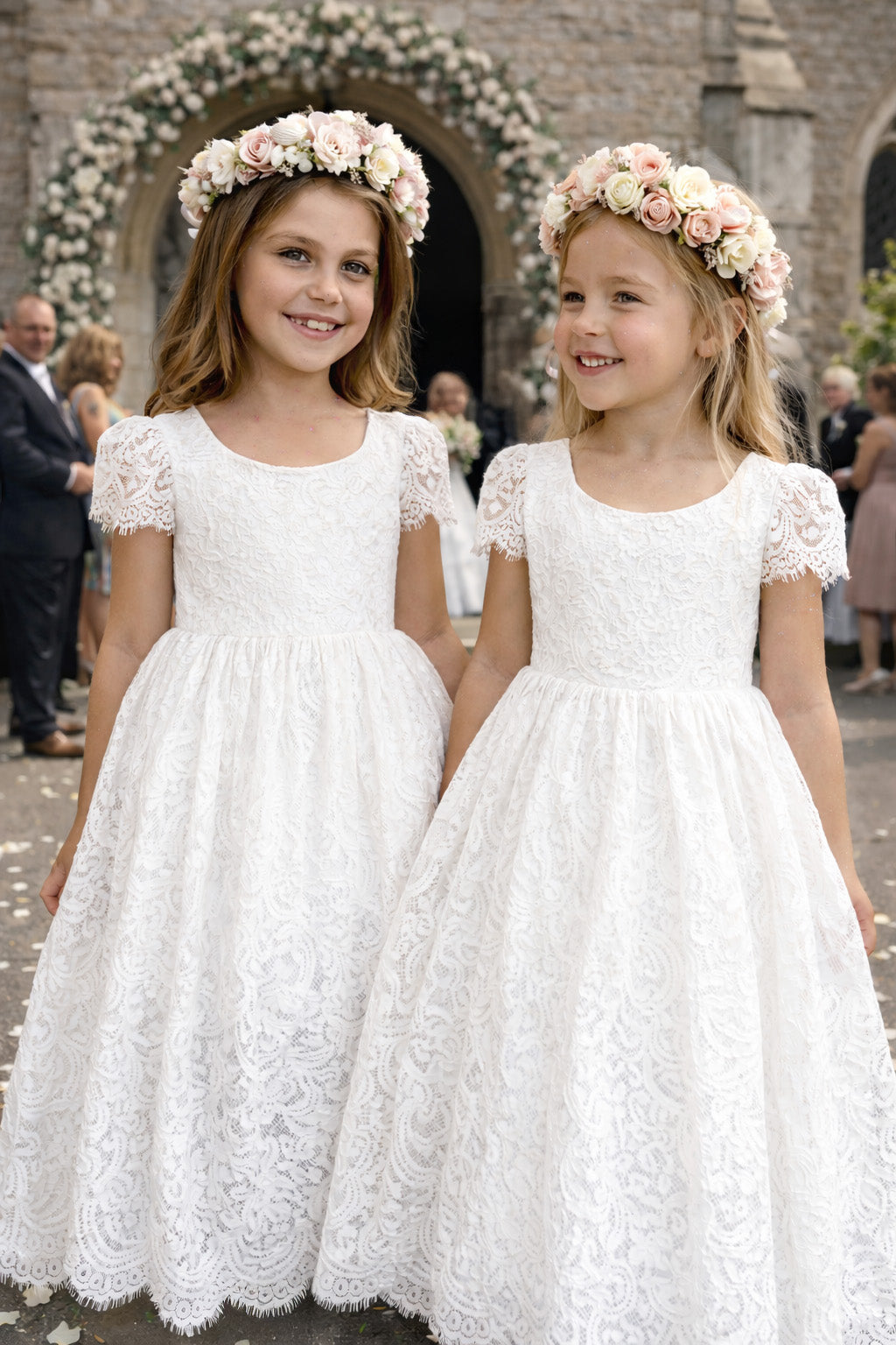 Aluna in Ivory White ~  Flower Girl /Party Dress
