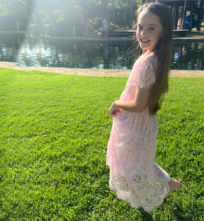 Aluna in Baby Pink ~  Flower Girl /Party Dress