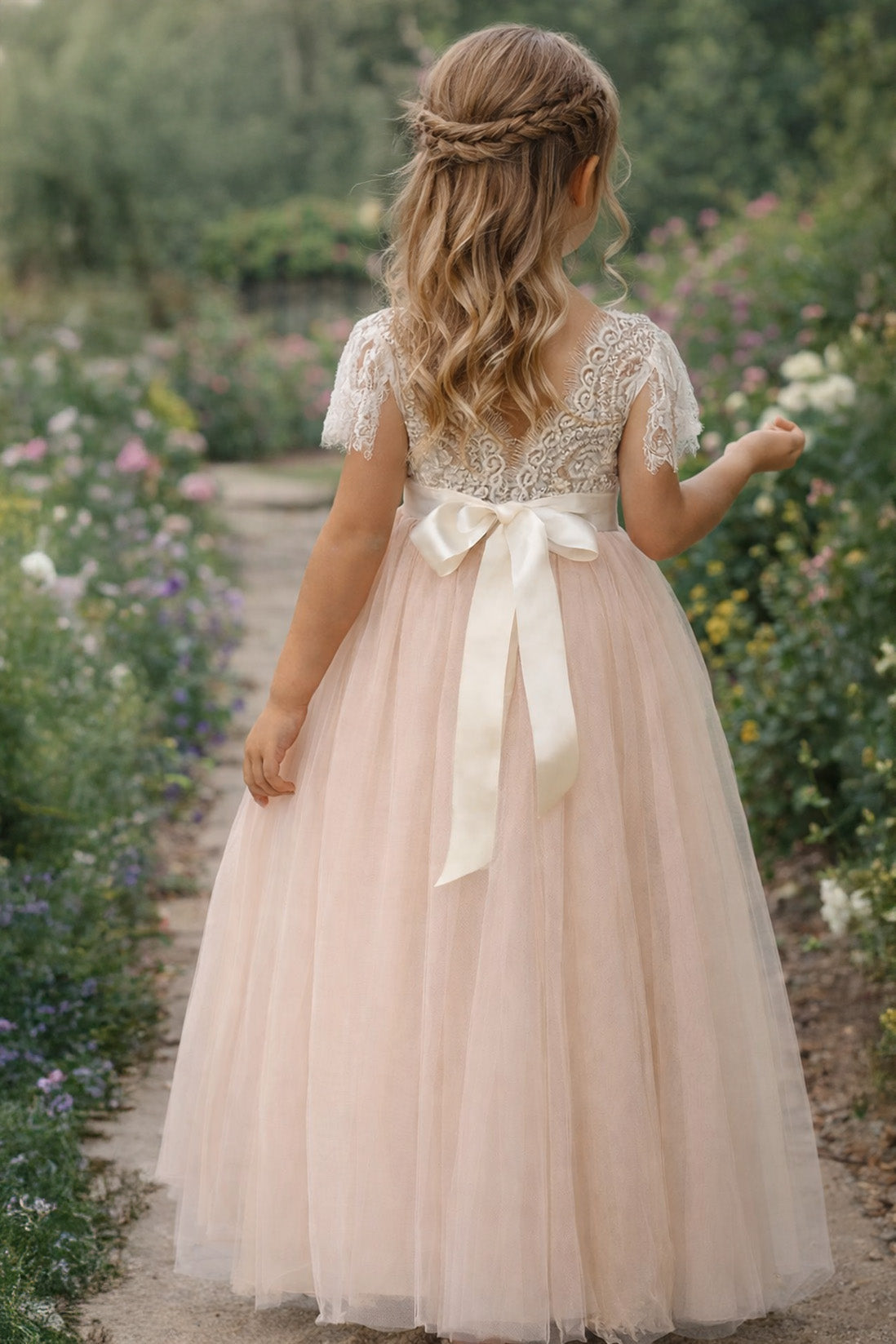 Anastasia in Baby Pink ~ Party or Flower Girl Dress