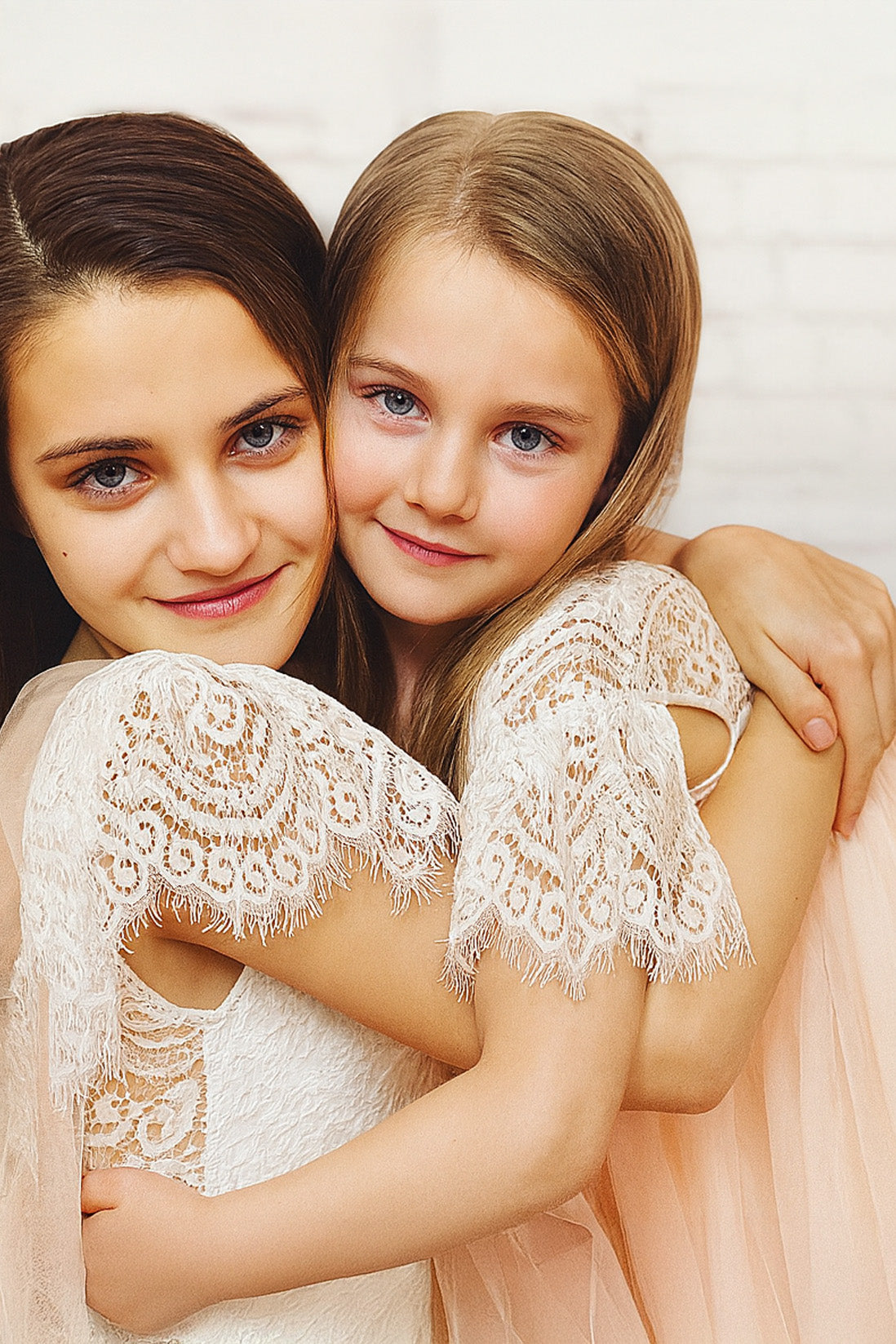 Anastasia in Blush/Apricot ~ Party or Flower Girl Dress