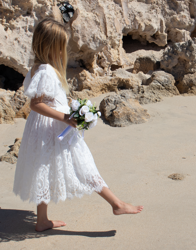 Anya in Ivory ~ Party or Flower Girl Dress
