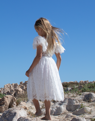 Anya in Ivory ~ Party or Flower Girl Dress