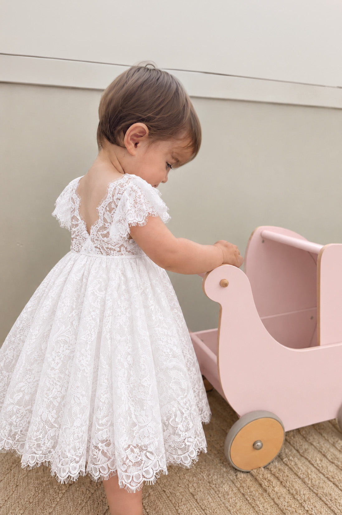 Anya in Ivory White (Baby + Toddler) ~ Party or Flower Girl Dress