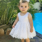 Ember in Ivory White (Baby + Toddler) ~ Party or Flower Girl Dress