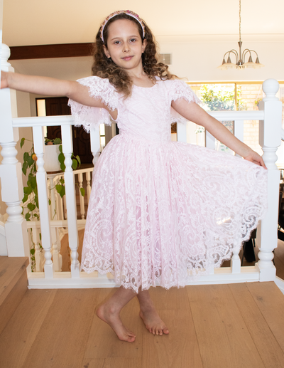 Anya in Ballet Pink ~ Party or Flower Girl Dress