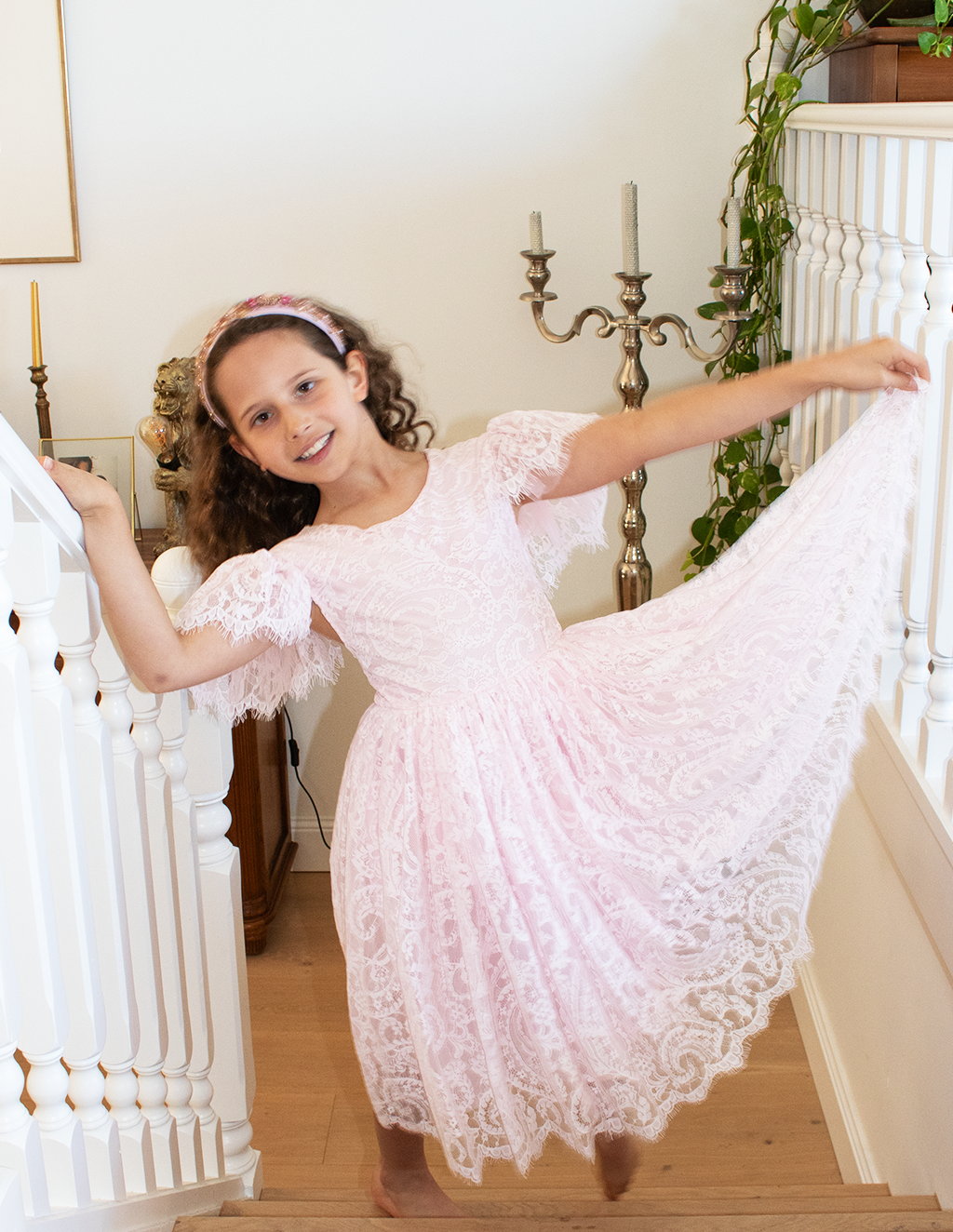 Anya in Ballet Pink ~ Party or Flower Girl Dress