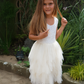 Aria in Antique Cream ~ Party or Flower Girl Dress