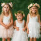 Aria in Ivory White (Baby + Toddler)  Party or Flower Girl Dress