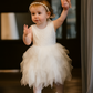 Aria in Ivory White (Baby + Toddler)  Party or Flower Girl Dress