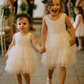 Aria in Ivory White (Baby + Toddler)  Party or Flower Girl Dress