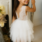 Aria in Ivory White (Baby + Toddler)  Party or Flower Girl Dress