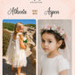 Athena ~  Ivory White Party or Flower Girl Dress