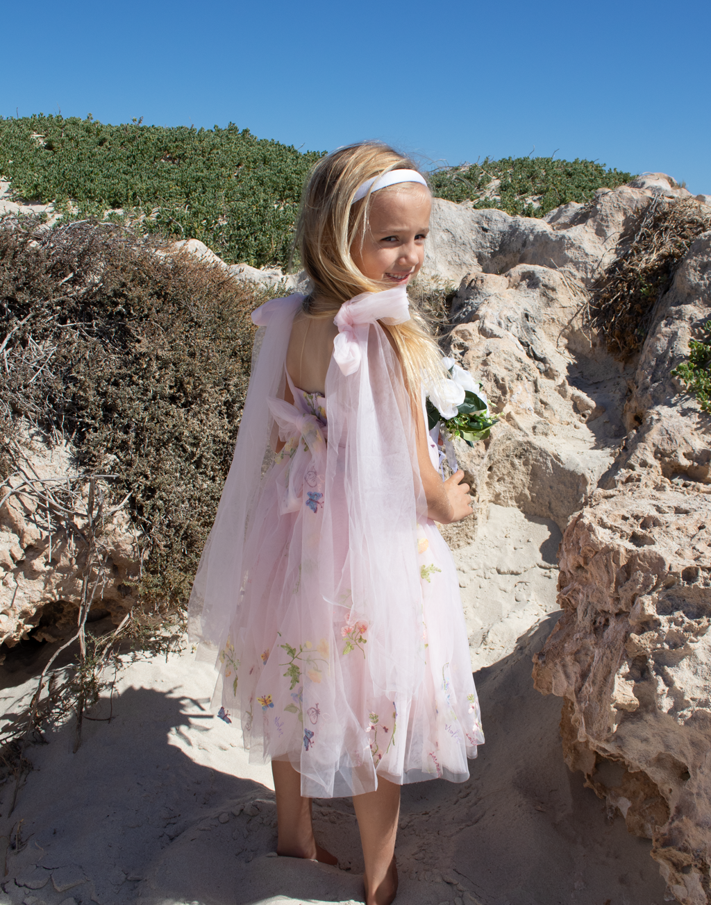 Athena ~ Blush Pink Party or Flower Girl Dress