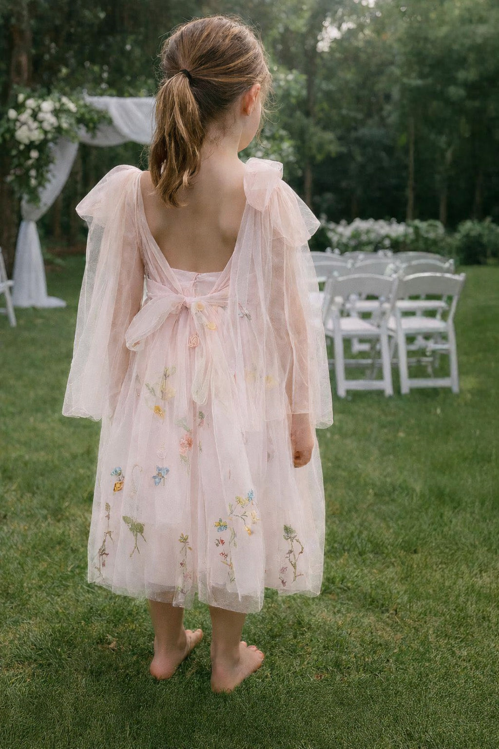 Athena ~ Blush Pink Party or Flower Girl Dress