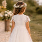 Audrey in Ivory White ~ Party or Flower Girl Dress