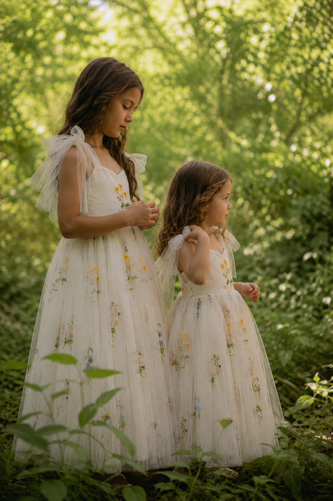 Athena Full Length ~ Ivory White Party or Flower Girl Dress