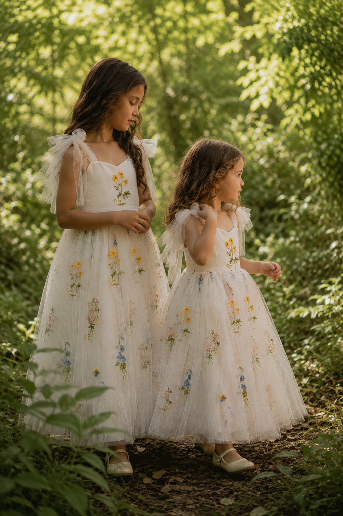 Athena Full Length ~ Ivory White Party or Flower Girl Dress