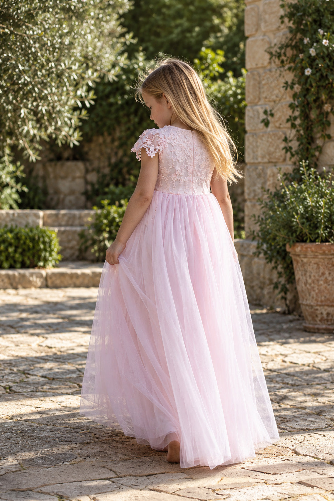 Audrey in Pink ~ Party or Flower Girl Dress
