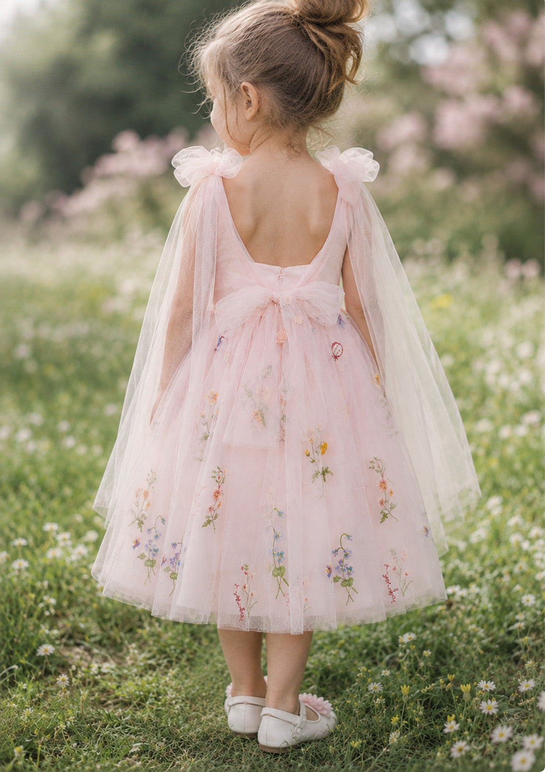 Athena ~ Blush Pink Party or Flower Girl Dress