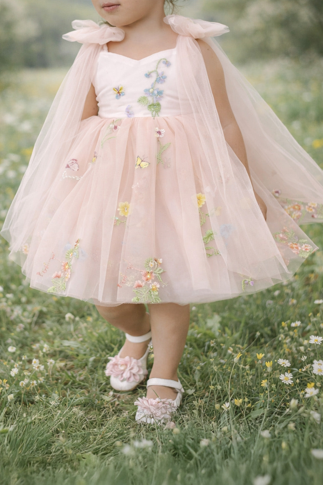 Athena (Baby + Toddler) ~ Blush Pink Party or Flower Girl Dress