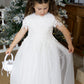 Audrey in Ivory White ~ Party or Flower Girl Dress