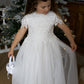 Audrey in Ivory White ~ Party or Flower Girl Dress